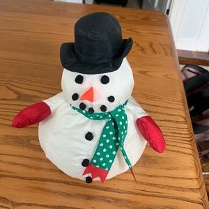 HALLMARK New With Tag! Snowman Plush Nylon Stuffed Animal